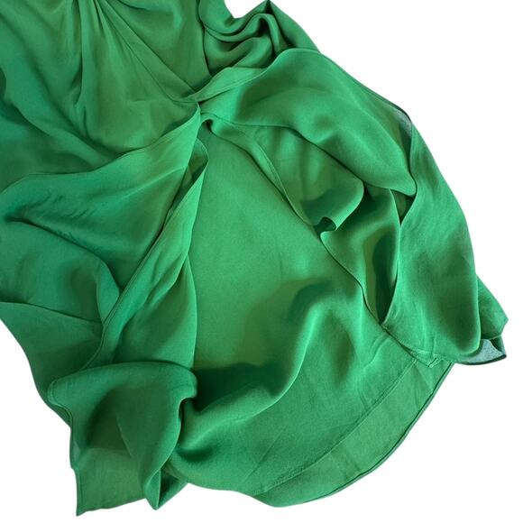 New NWT Reformation Alana Two Piece Kelly Green Maxi Dress Size 10 - Picture 10 of 16